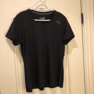 Under Armour Black Fitted HeatGear T-Shirt Size XL
